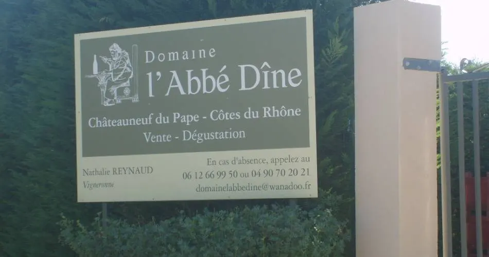 Le panneau du domaine à l'entrée